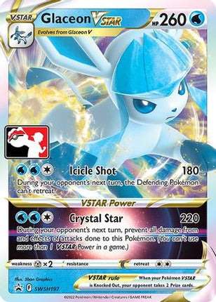 Glaceon VSTAR SWSH197- Prize Pack Series Cards Holofoil
