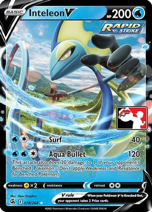 Inteleon V 78- Prize Pack Series Cards Holofoil