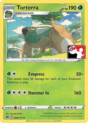 Torterra 8/172 - Prize Pack Series Cards