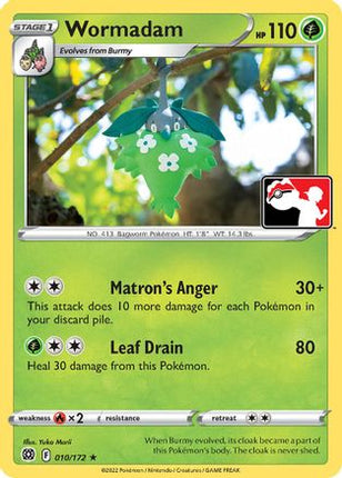 Wormadam 10- Prize Pack Series Cards