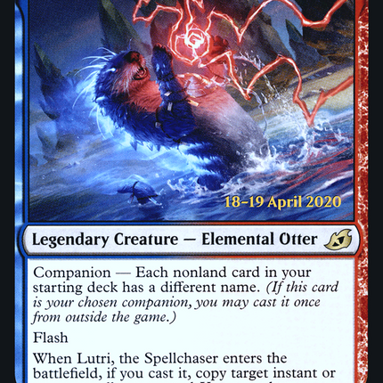 Lutri, the Spellchaser (companion) [Ikoria: Lair of Behemoths Promos] Prerelease Foil