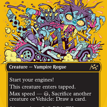 Gas Guzzler (Borderless) (First-Place Foil) [Aetherdrift] Foil