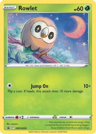 Rowlet - SWSH220 (Cosmos Holo) - SWSH220/null [Miscellaneous Cards & Products] Holofoil
