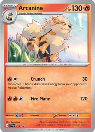 Arcanine - 011 - 11/null [SV: Scarlet & Violet Promo Cards] Holofoil