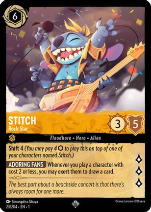 Stitch - Rock Star (23/204) - The First Chapter Cold Foil