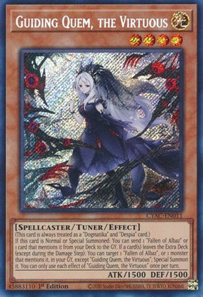 Guiding Quem, the Virtuous (Secret Rare) [CYAC-EN011] 1st Edition