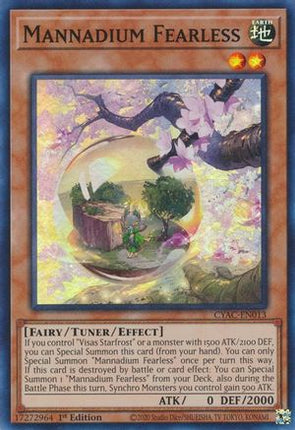 Mannadium Fearless (Super Rare) [CYAC-EN013] 1st Edition