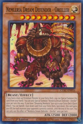 Nemleria Dream Defender - Oreiller (Common / Short Print) [CYAC-EN016] 1st Edition