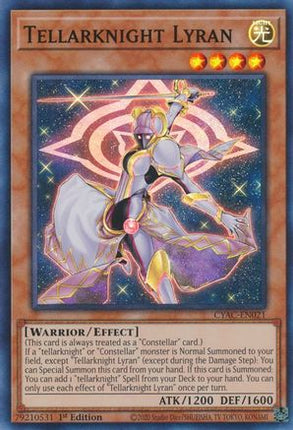 Tellarknight Lyran (Super Rare) [CYAC-EN021] 1st Edition