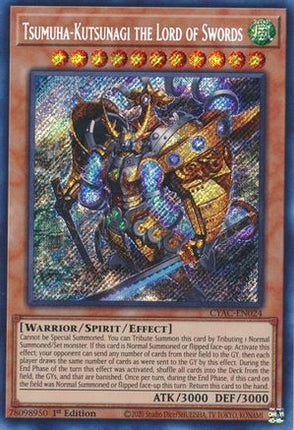 Tsumuha-Kutsunagi the Lord of Swords (Secret Rare) [CYAC-EN024] 1st Edition