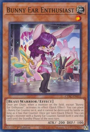 Bunny Ear Enthusiast (Common / Short Print) [CYAC-EN032] 1st Edition