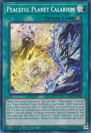 Peaceful Planet Calarium (Secret Rare) [CYAC-EN058] 1st Edition