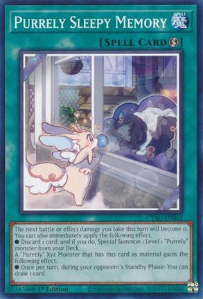 Purrely Sleepy Memory (Common / Short Print) [CYAC-EN061] 1st Edition