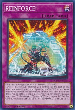 REINFORCE! (Common / Short Print) [CYAC-EN075] 1st Edition