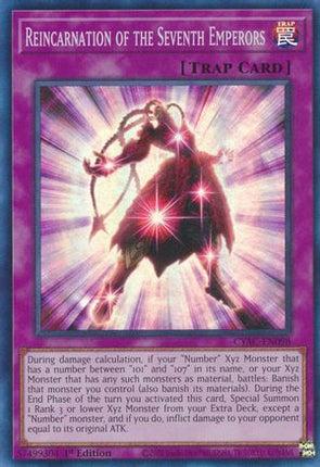 Reincarnation of the Seventh Emperors (Super Rare) [CYAC-EN098] 1st Edition