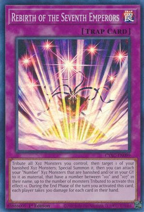 Rebirth of the Seventh Emperors (Super Rare) [CYAC-EN099] 1st Edition