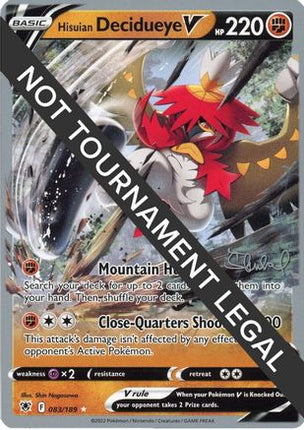 Hisuian Decidueye V 2022 (Ondrej Skubal) 083- World Championship Decks