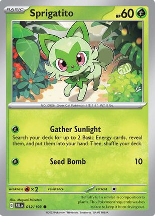 Sprigatito - 012/193 [SV02: Paldea Evolved]