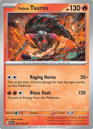 Paldean Tauros - 028/193 [SV02: Paldea Evolved] Reverse Holofoil