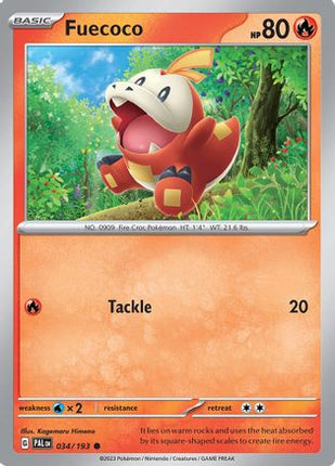 Fuecoco - 034/193 [SV02: Paldea Evolved] Reverse Holofoil