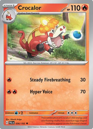 Crocalor - 036/193 [SV02: Paldea Evolved]