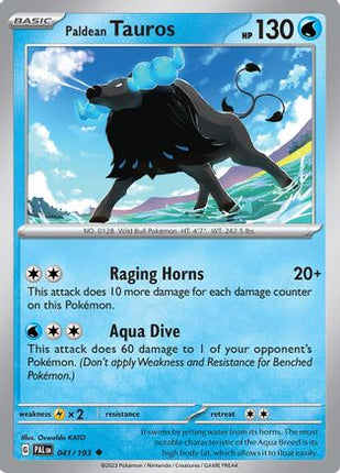 Paldean Tauros - 041/193 [SV02: Paldea Evolved] Reverse Holofoil