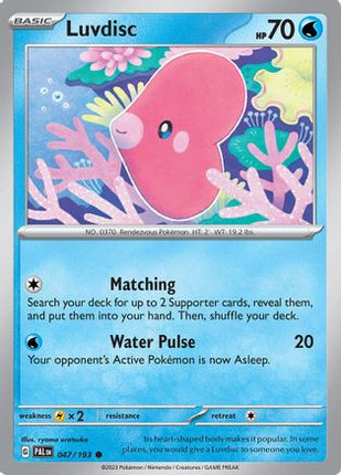 Luvdisc - 47/null [SV02: Paldea Evolved] Reverse Holofoil
