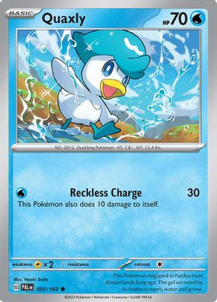 Quaxly - 050/193 [SV02: Paldea Evolved] Reverse Holofoil