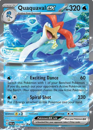Quaquaval ex - 052/193 [SV02: Paldea Evolved] Holofoil