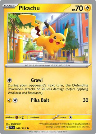 Pikachu - 62/null [SV02: Paldea Evolved]
