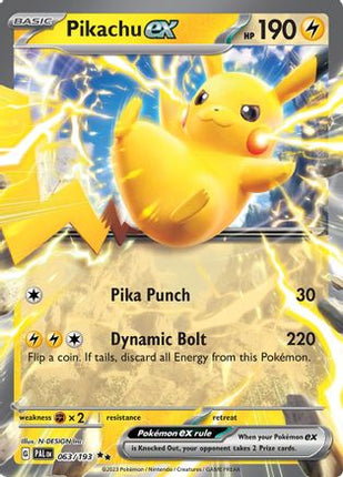 Pikachu ex - 63/null [SV02: Paldea Evolved] Holofoil