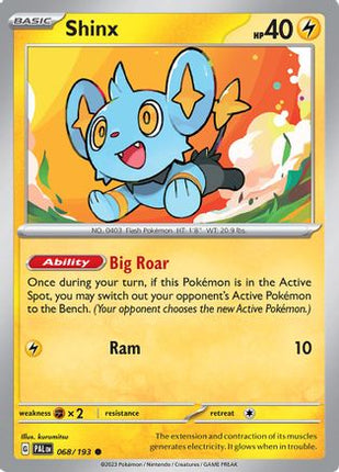 Shinx - 068/193 [SV02: Paldea Evolved] Reverse Holofoil