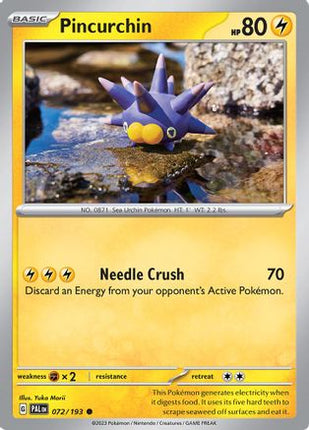 Pincurchin - 072/193 [SV02: Paldea Evolved] Reverse Holofoil
