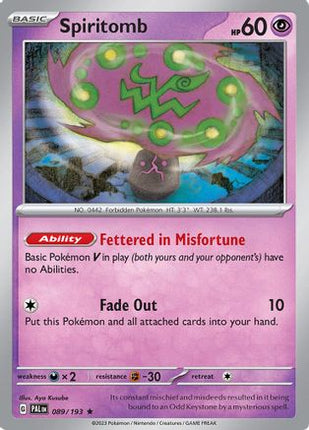 Spiritomb - 89/null [SV02: Paldea Evolved] Holofoil