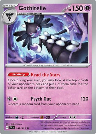 Gothitelle - 92/null [SV02: Paldea Evolved] Reverse Holofoil