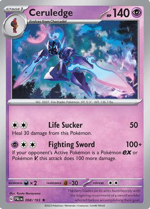 Ceruledge - 98/null [SV02: Paldea Evolved] Reverse Holofoil