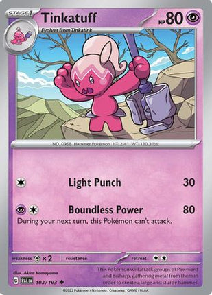 Tinkatuff - 103/193 [SV02: Paldea Evolved] Reverse Holofoil