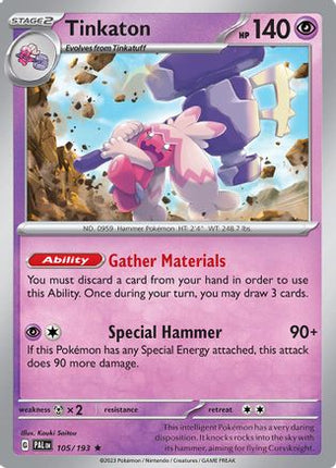 Tinkaton - 105/null [SV02: Paldea Evolved] Holofoil