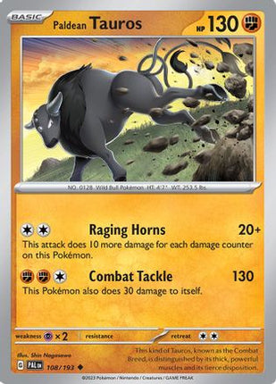 Paldean Tauros - 108/193 [SV02: Paldea Evolved]