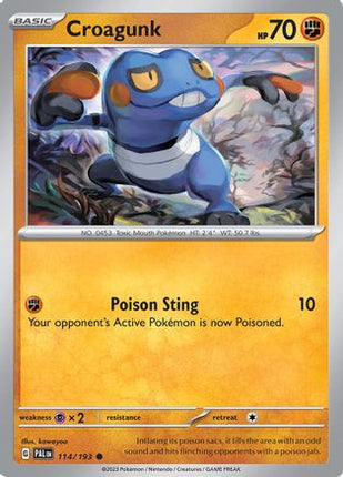 Croagunk - 114/null [SV02: Paldea Evolved] Reverse Holofoil