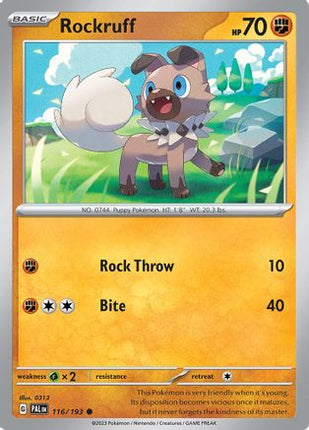 Rockruff - 116/null [SV02: Paldea Evolved]