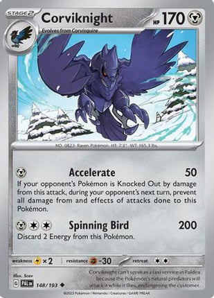 Corviknight - 148/null [SV02: Paldea Evolved]
