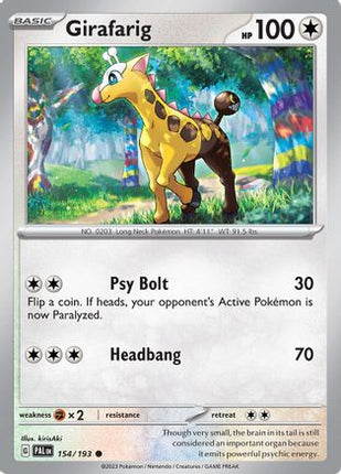 Girafarig - 154/null [SV02: Paldea Evolved] Reverse Holofoil