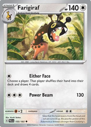 Farigiraf - 155/null [SV02: Paldea Evolved] Reverse Holofoil
