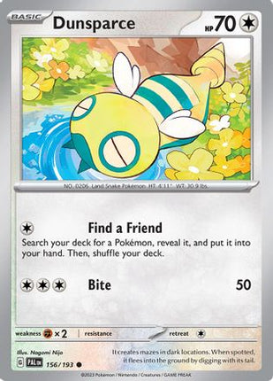 Dunsparce - 156/null [SV02: Paldea Evolved] Reverse Holofoil