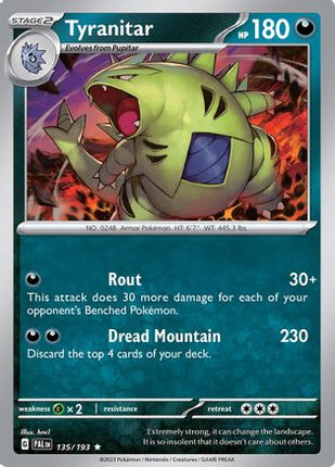 Tyranitar - 135/193 [SV02: Paldea Evolved] Reverse Holofoil