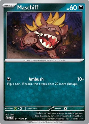 Maschiff - 141/193 [SV02: Paldea Evolved]