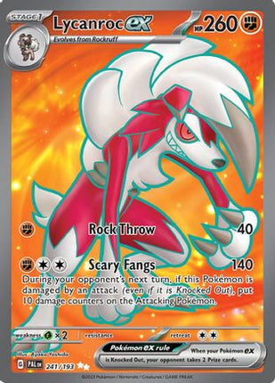 Lycanroc ex - 241/193 [SV02: Paldea Evolved] Holofoil
