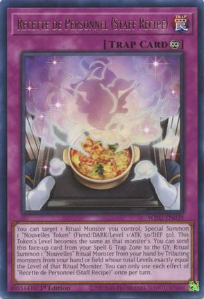 Recette de Personnel (Staff Recipe) (Rare) [WISU-EN039] 1st Edition