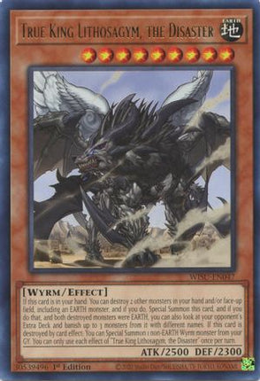 True King Lithosagym, the Disaster (Rare) [WISU-EN047] 1st Edition